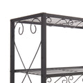 Queen Bed Frame With 2 Nightstands Headboards With Storage Cabinet, Headboard With Shelves, Bookcase Headboard Queen Easy Assembly For Bedroom Iron And Wood Rustic Brown Antique Brown Metal & Wood Metal & Wood
