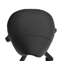 Rolling Saddle Stool, Swivel Salon Chair, Ergonomic Faux Leather Stool, Adjustable Height With Wheels For Spa, Salon, Massage, Office, Black Black Faux Leather