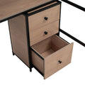 Metal Loft Bed With Bookcase, Desk And Cabinet, Full, Black Black Metal