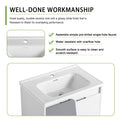 28 Inch Wall Mounted Bathroom Vanity With Sink, For Small Bathroom Kd Packing White 2 Bathroom Wall Mounted Modern Plywood