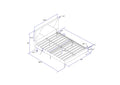 Queen Size Upholstered Platform Bed Frame With Headboard, Strong Wood Slat Support, Mattress Foundation, No Box Spring Needed, Easy Assembly, Gray Gray Fabric