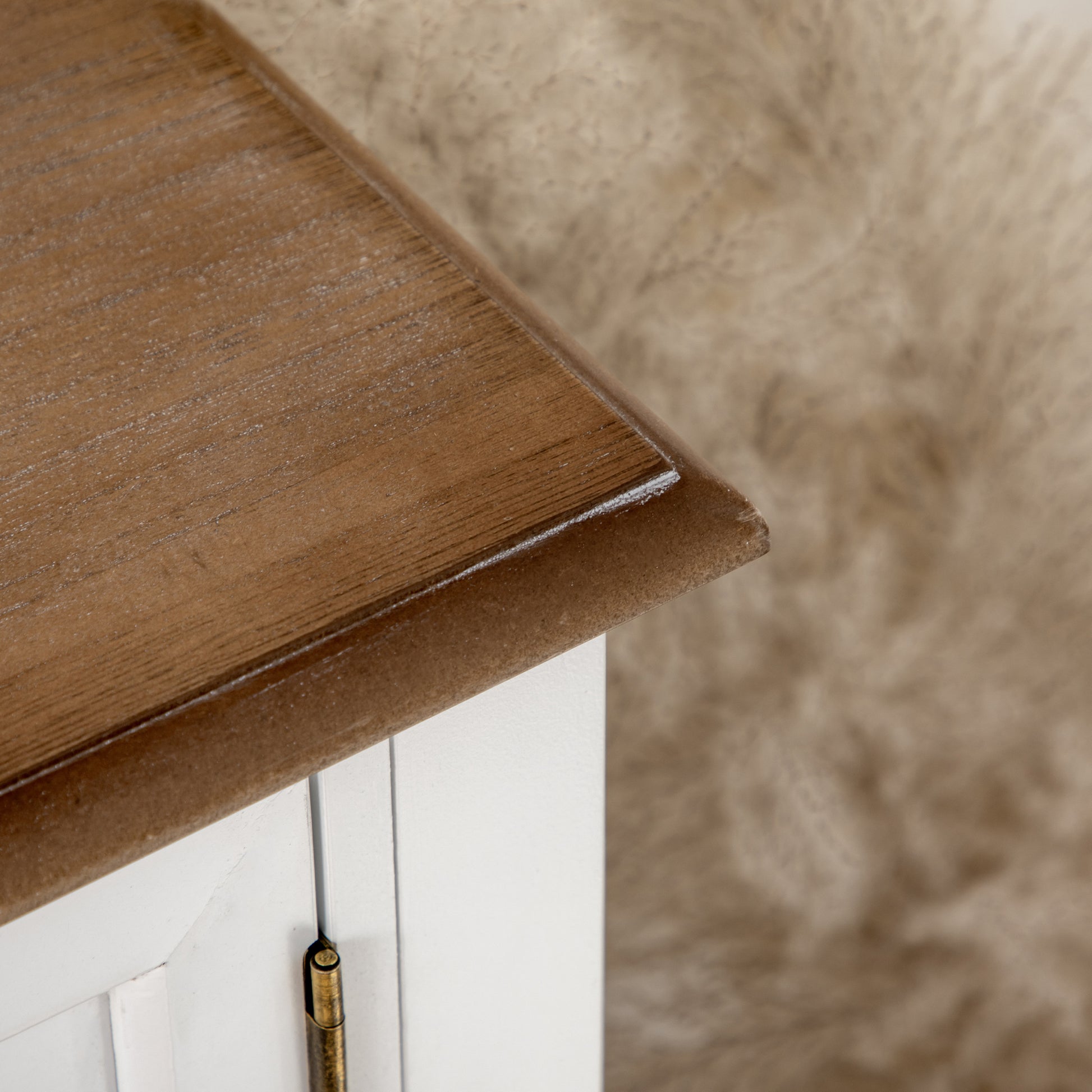 Console Table With Drawers, Vintage Entryway Table With 2 Drawers, Cabinets And Bottom Shelf, Retro Sofa Table For Living Room, Bedroom, White White Mdf