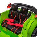 Lamborghini Huracan Sto 24V Kids Electric Ride On Drift Car: Speeds 1.86 5.59 Mph, Ages 3 8, Foam Front Wheels, 360 Spin, Led Lights, Dynamic Music, Early Learning, Usb Port, Drift Feature Green Polypropylene