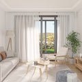 Smart Curtains System, Automatic Curtain Opener With Adjustable Tracks Rod Up To 180 In , Compatible With Alexa, Google Home Voice, Wifi App, Remote Control, White White Aluminium