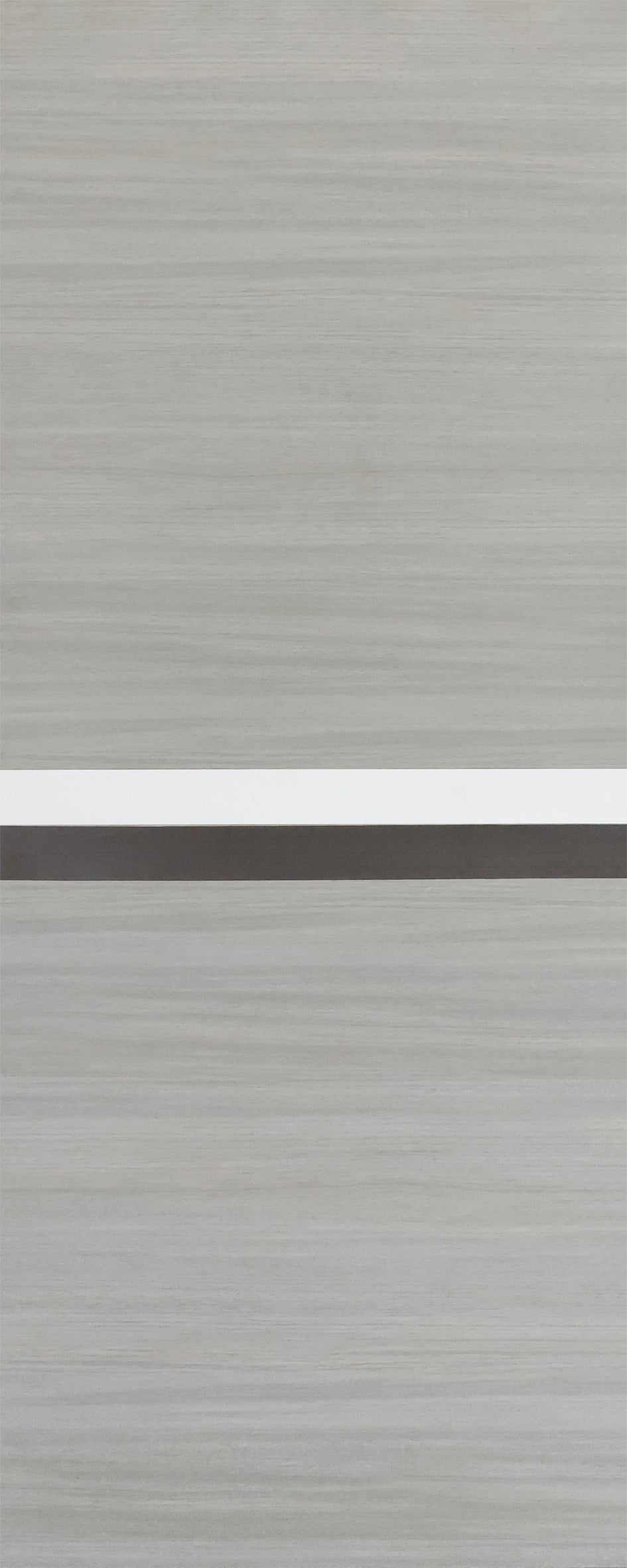 36" X 84" Melamine Integrated Door Slab 6.6Ft Sliding Track Kit Adjustable Floor Guider Pull Handle, Modern Interior Door Panel, Protected By 2Mm Thick Melamine Layer, Moisture Proof Gray Melamine