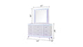 Opium Queen 5 Pc Bedroom Set In Milky White Box Spring Required Queen White Wood 5 Piece Set Bedroom Bed Included,Chest Included,Dresser Included,Mirror Included,Nightstand Included Contemporary,Modern Upholstered Built In Lighting Wood