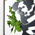 Koala Moss Metal Wall Art Green Iron