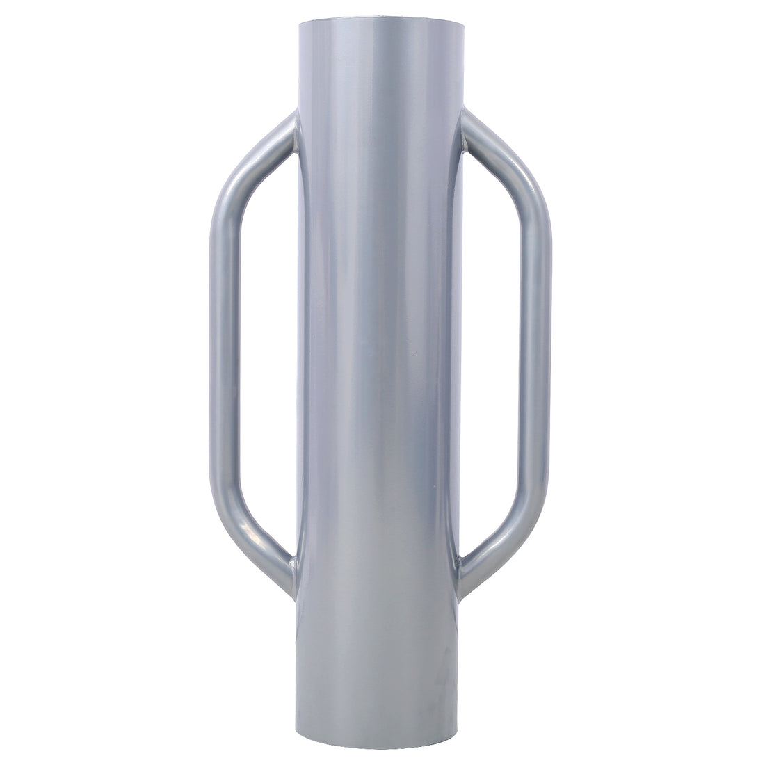 Iron Fence Post Driver, 37Lb Metal Fence Post Driver With Handle, Heavy Duty T Post Pounder Rammer For Installing Fence Post Grey Steel