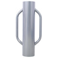 Iron Fence Post Driver, 37Lb Metal Fence Post Driver With Handle, Heavy Duty T Post Pounder Rammer For Installing Fence Post Grey Steel