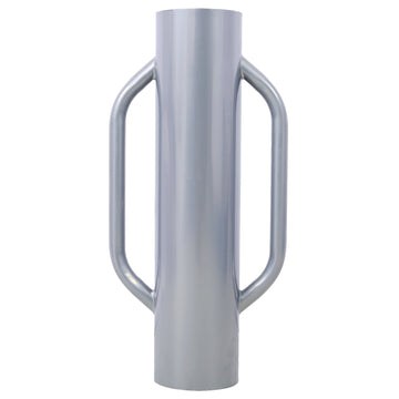 Iron Fence Post Driver, 37Lb Metal Fence Post Driver With Handle, Heavy Duty T Post Pounder Rammer For Installing Fence Post Grey Steel