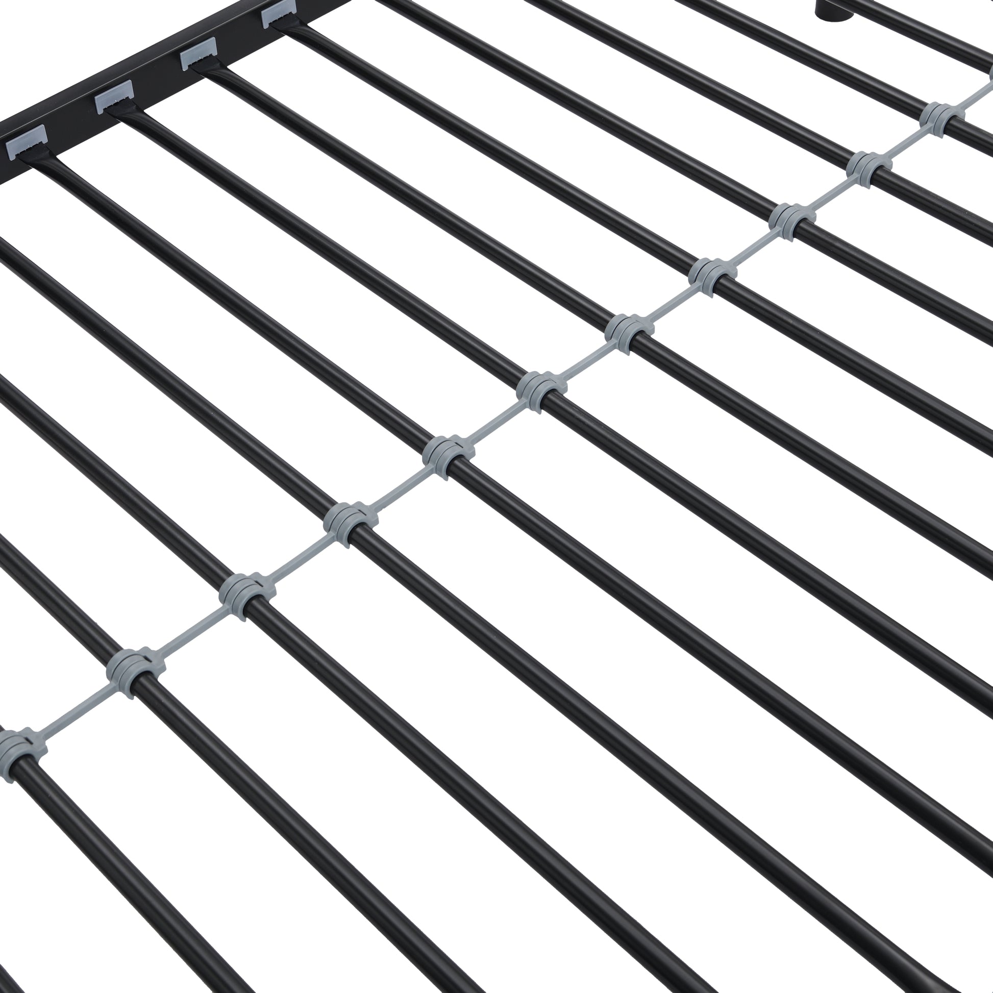 Metal Bunk Bed Black Black Metal