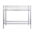 Metal Bunk Bed Silver Silver Metal