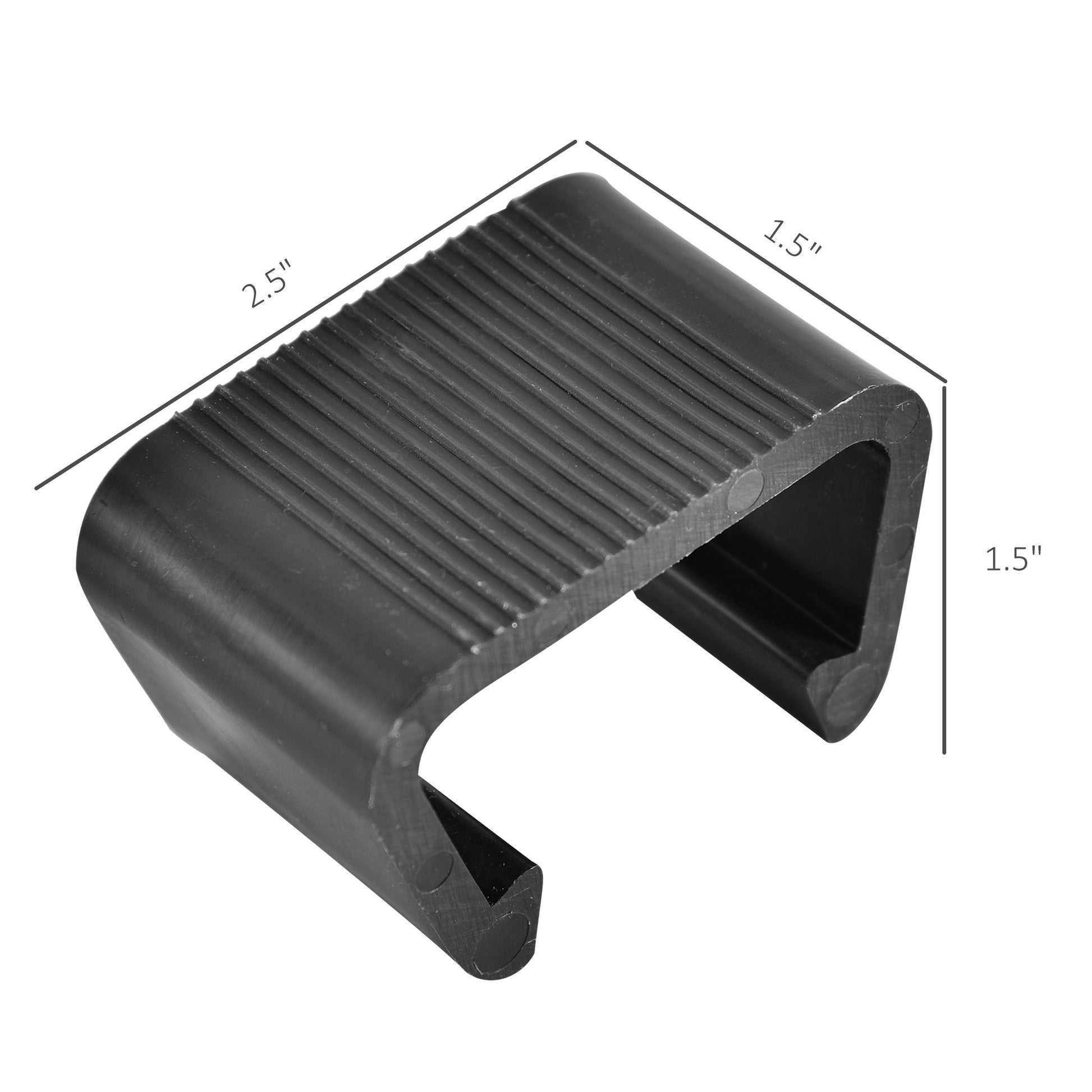 Furniture Clips, Outdoor Sectional Couch Connectors, Wicker Furniture Chair Clamps For A Module Patio Sofa, Set Of 10 Black Nylon