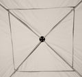 210D Oxford 10' X 10' Pop Up Canopy Tent With Netting, Instant Screen Room House, Tents For Parties, Height Adjustable, With Carry Bag, For Outdoor, Garden, Patio Beige Steel