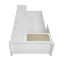 Hall Tree With Bench, Storage Cabinet, Suitable For Living Room, Entryway, Bedroom White Mdf