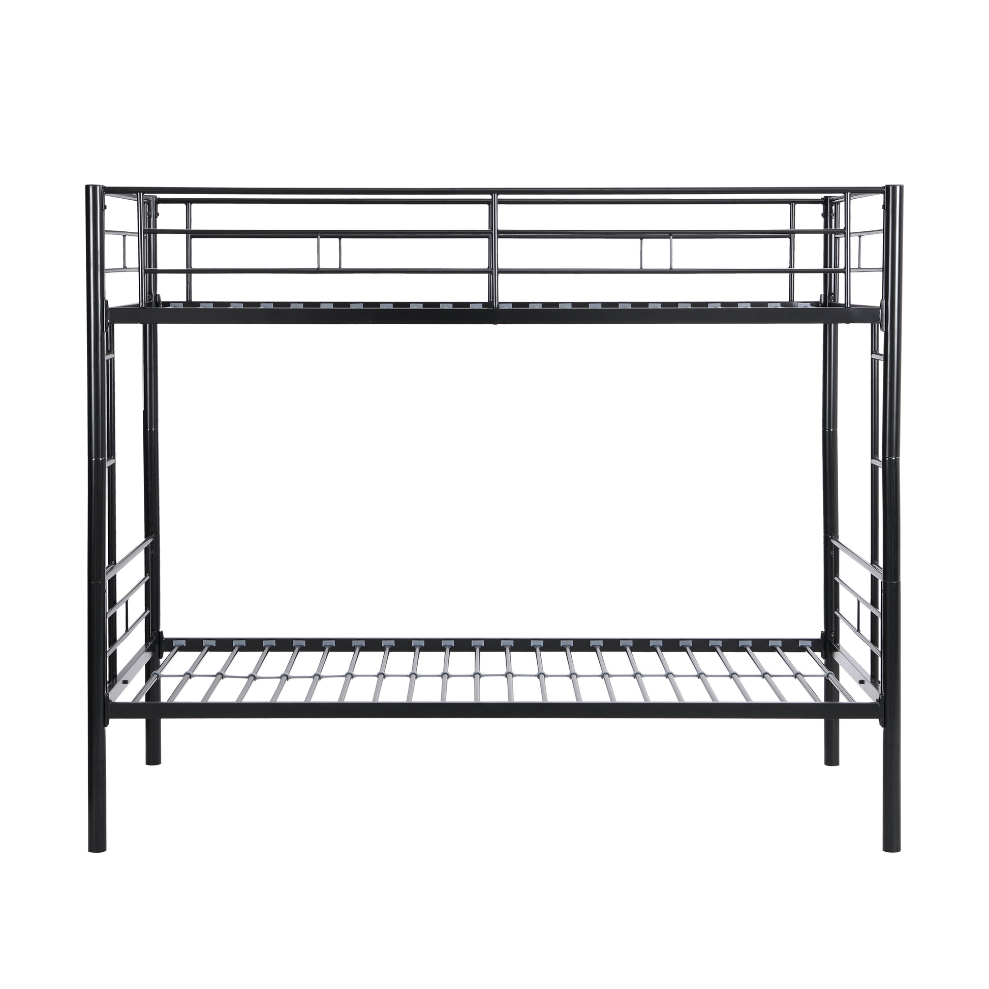 Metal Bunk Bed Black Black Metal