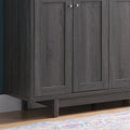 Buffet Four Door With Six Shelves Grey Grey Particle Board