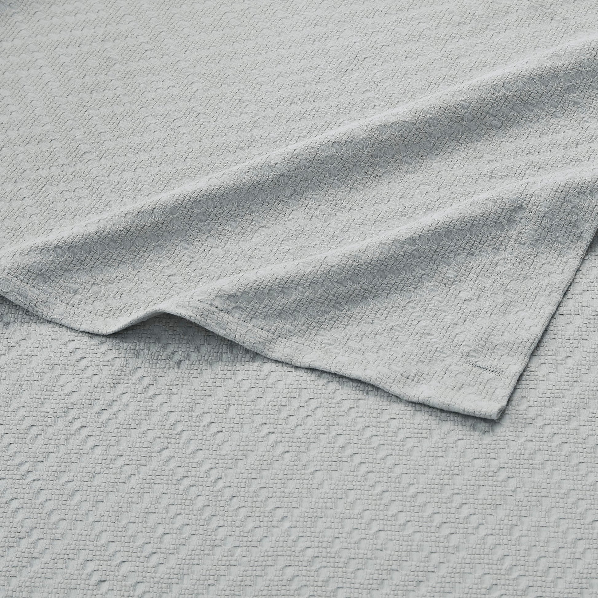 Matelasse Shower Curtain Gray Cotton