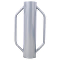 Iron Fence Post Driver, 30Lb Metal Fence Post Driver With Handle, Heavy Duty T Post Pounder Rammer For Installing Fence Post Grey Steel