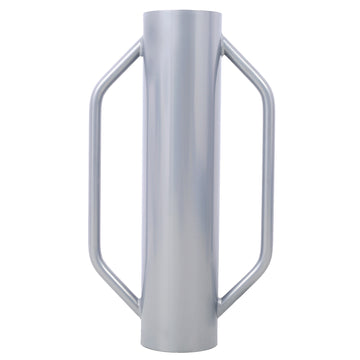 Iron Fence Post Driver, 30Lb Metal Fence Post Driver With Handle, Heavy Duty T Post Pounder Rammer For Installing Fence Post Grey Steel