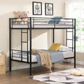 Metal Bunk Bed Black Black Metal