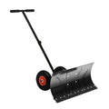 Snow Shovel With Wheels, Snow Pusher, Cushioned Adjustable Angle Handle Snow Removal Tool, 29