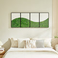 Wavemoss Metal Wall Art4Pcs Set Green Iron