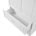 Tall Bathroom Storage Cabinet, Cabinet With Two Doors And Drawers, Adjustable Shelf, Mdf Board, White Old Sku:Wf310828Aak White Mdf