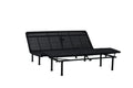 Adjustable Bed Base King Three Fold Motorized Head And Foot Incline Quick And Easy Assembly King Black Steel