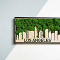 Los Angeles Moss City Metal Wall Art Medium Green Iron