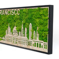 San Francisco Moss City Metal Wall Art Green Iron