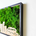 Los Angeles Moss City Metal Wall Art Medium Green Iron