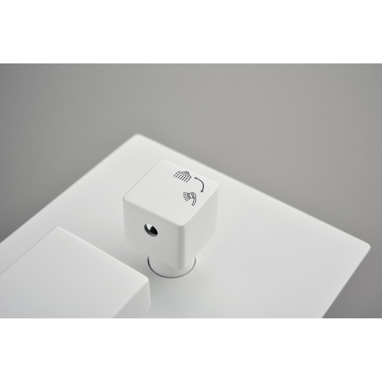 16" Shower Head System Ceiling Mounted Shower One White Wall Mounted Bathroom Brass