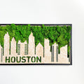 Houston Moss City Metal Wall Art Green Iron