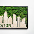 Houston Moss City Metal Wall Art Green Iron