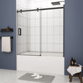 Bathtub Shower Door, Sliding Door, With 5 16