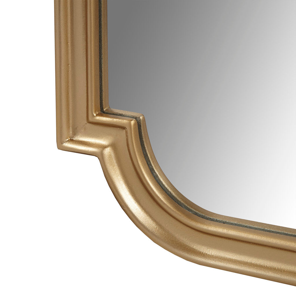 Gold Soped Wood Wall Mirror Gold Mdf