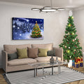 Framed Canvas Wall Art Decor Painting For Chrismas, Chrismas Tree In Forest Chrismas Painting For Chrismas Gift, Decoration For Chrismas Eve Office Living Room, Bedroom Decor 4028In Thickness 1.5Inch Rectangle Framed Multicolor Christmas Oversized 41In