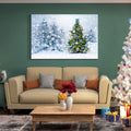 Framed Canvas Wall Art Decor Painting For Chrismas, Chrismas Tree With Cute Snowmanfor Chrismas Gift, Decoration For Chrismas Eve Office Living Room, Bedroom 1812In Thickness 1.5Inch Rectangle Framed Multicolor Christmas Oversized 41In Canvas Cultures