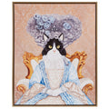 Bridger Kitty Framed Canvas Wall Art Queen Bridger Wood