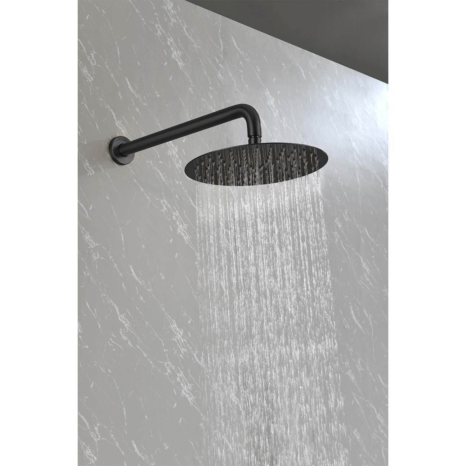 Rain Shower Head Systems Wall Mounted Shower One Matte Black Wall Mounted Bathroom Brass