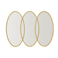 Gold Trio Wall Mirror Gold Mdf