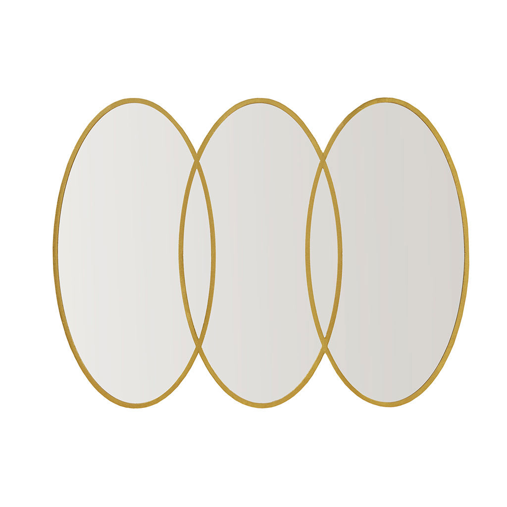 Gold Trio Wall Mirror Gold Mdf