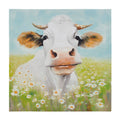 Cow Canvas Wall Art Cow Green Multi Mdf