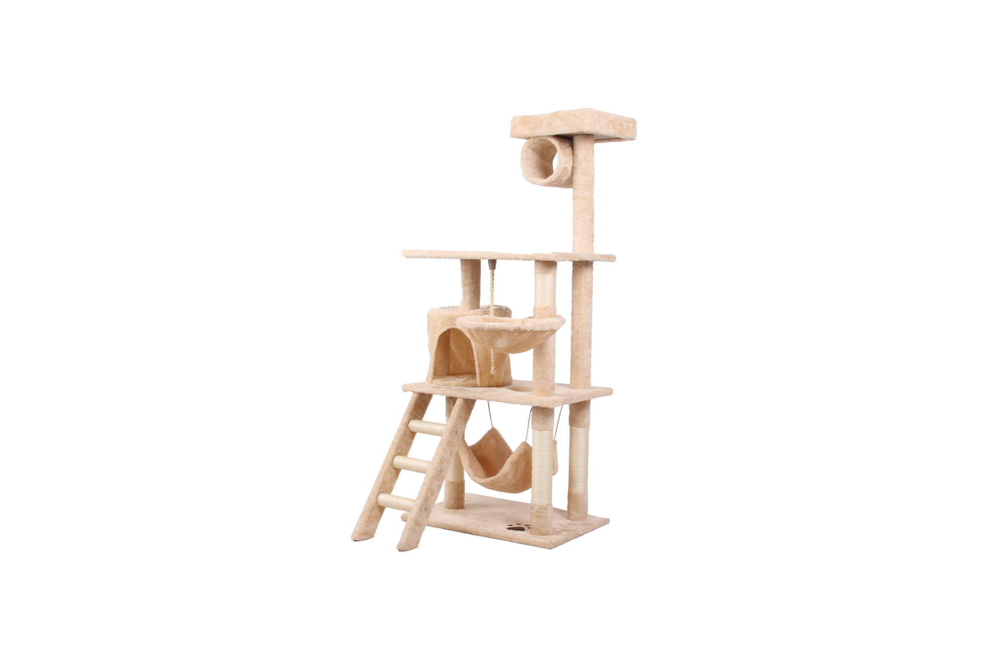 Cat Climbing Frame Cream White Altay Velvet