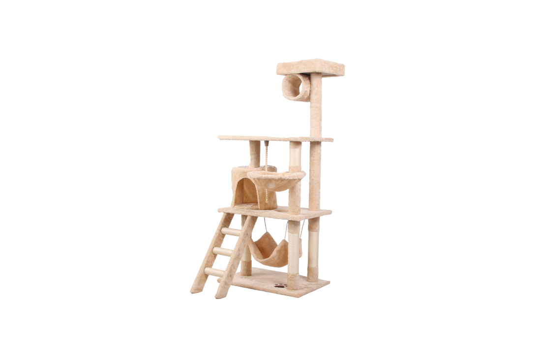 Cat Climbing Frame Cream White Altay Velvet