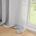 Dual Colored Curtain Panel Only 1 Pc Panel Grey White Polyester