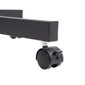 Mobile Tv Stand On Wheels, Height Adjustable Tilt Rolling Tv Stand With Media Shelf For 23 60 Inch Led, Lcd, Oled Flat&Curved Tvs, Holds Up To 55Lbs, Max Vesa 400X400Mm Black Stainless Steel