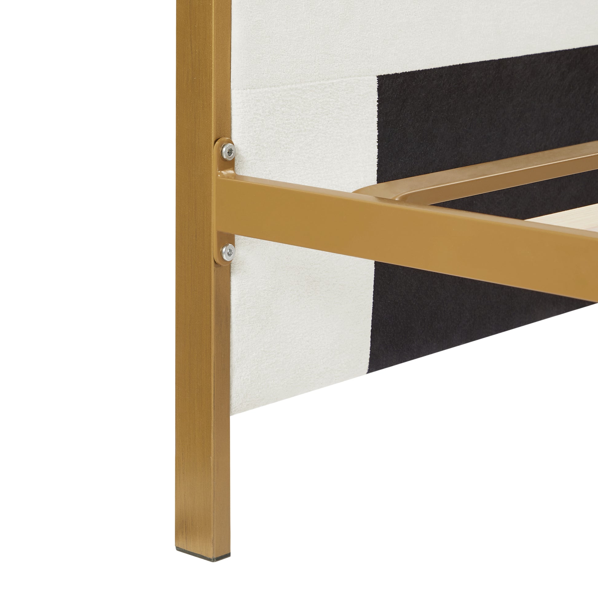 King Size Bed Frame,Upholstered Platform Bed & High Headboard With Wood Slat Support,No Box Spring Needed,Easy Assembly, Velvet White Box Spring Not Required King White Metal Bedroom Bed Frame Velvet Metal
