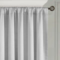 Invertible Curtain Panel Only 1 Pc Panel Navy Silver Polyester